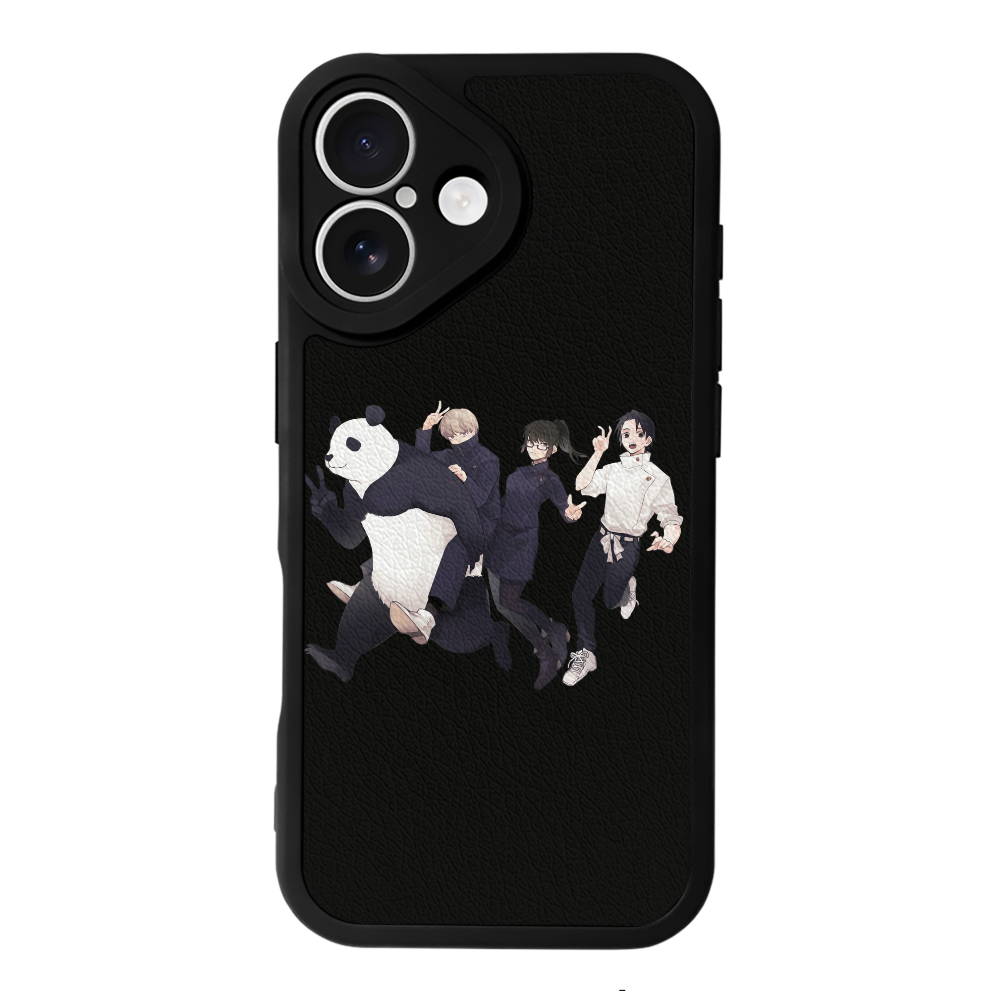 （画像用） 呪術廻戦 Jujutsu Kaisen 【iPhone 16シリーズ対応】シリコンスマホケース（レザー調） 材質：シリコン